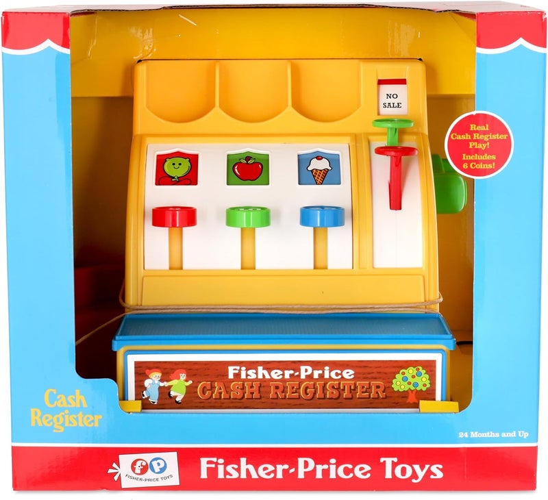 Basic Fun Fisher-Price Classics - Retro Cash Register - Great Pre-School Gift for Girls and Boys, Kids and Toddlers, Birthday Gift, Christmas, Holiday, Ages 2+ - Image 5